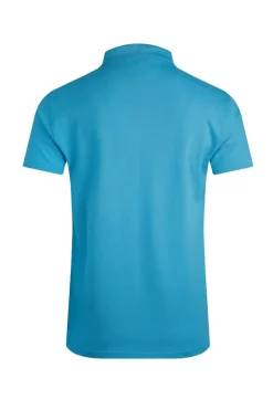 Weird Fish Blue Miles Pique Polo