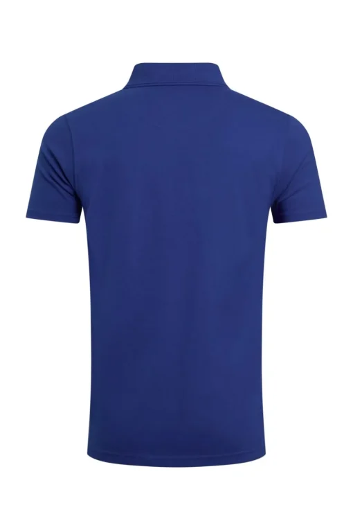 Weird Fish Blue Miles Pique Polo