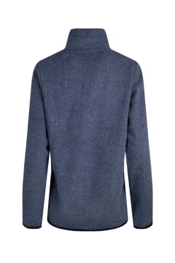Weird Fish Blue Odina 1/4 Zip Zig Zag Fleece