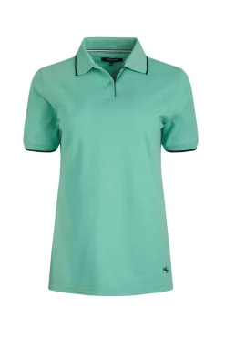 Weird Fish Blue Pammie Pique Polo Shirt