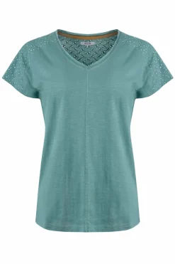 Weird Fish Blue Pernille Cutaway T-Shirt