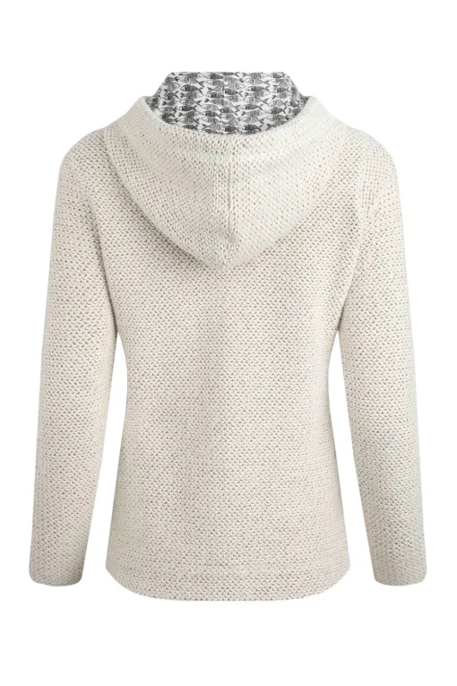 Weird Fish Cream Chicoa Full Zip Macaroni Hoodie