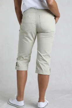 Weird Fish Cream Salena 3/4 Length Trousers