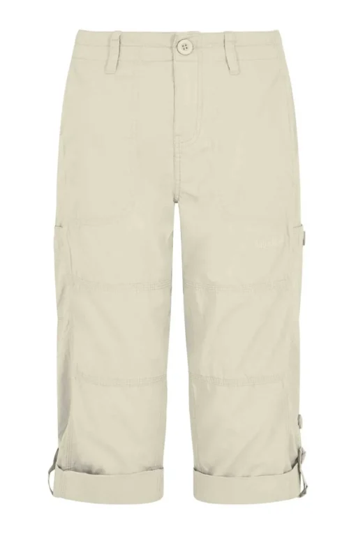 Weird Fish Cream Salena 3/4 Length Trousers