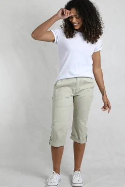 Weird Fish Cream Salena 3/4 Length Trousers