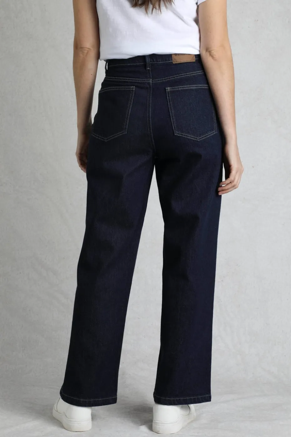 Weird Fish Denim Blue Corine Wide Leg Denim Jeans
