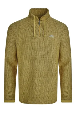 Weird Fish Green Cruiser 1/4 Zip Macaroni