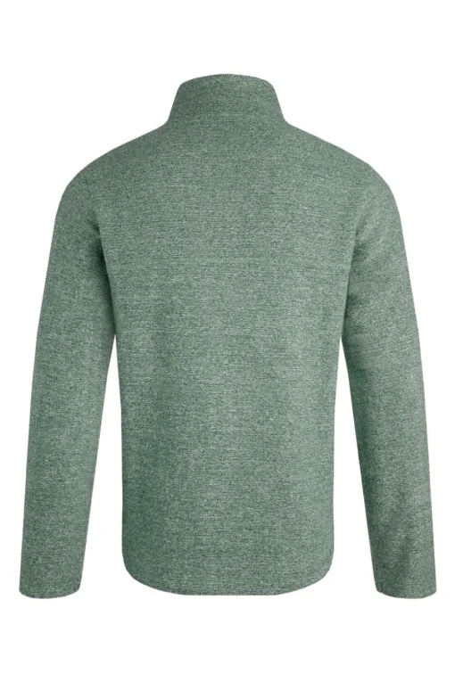 Weird Fish Green Laramie 1/4 Zip Snow Marl Fleece