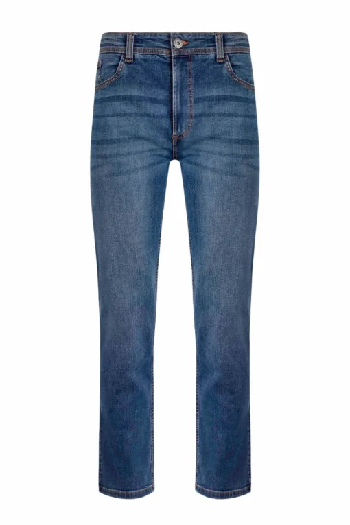 Weird Fish Indigo Eddie Straight Leg Denim Jeans