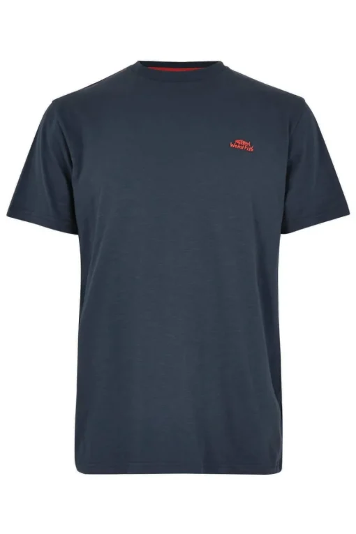 Weird Fish Navy Fished Branded T-Shirt
