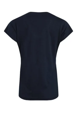 Weird Fish Navy No Rain No Flowers Slub Pocket T-Shirt