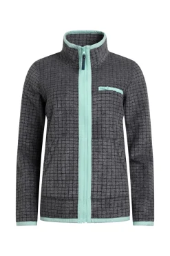 Weird Fish Navy Tilly 1/4 Zip Grid Fleece