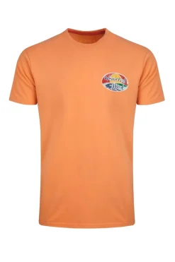 Weird Fish Orange Land & Sea Back Print Graphic T-Shirt