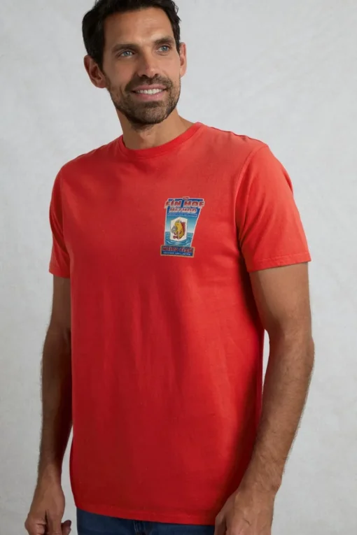 Weird Fish Red Fin Hof Back Print Artist T-Shirt