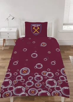 West Ham United FC Maroon Duvet Set
