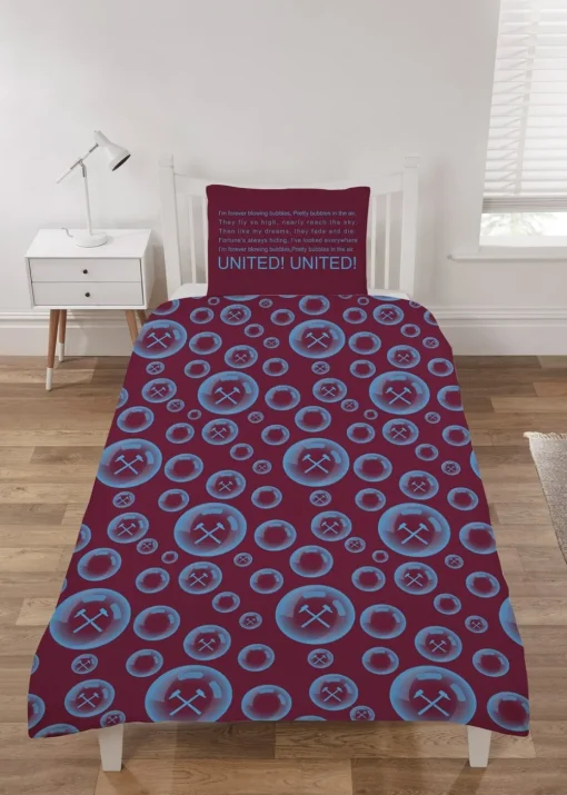 West Ham United FC Maroon Duvet Set
