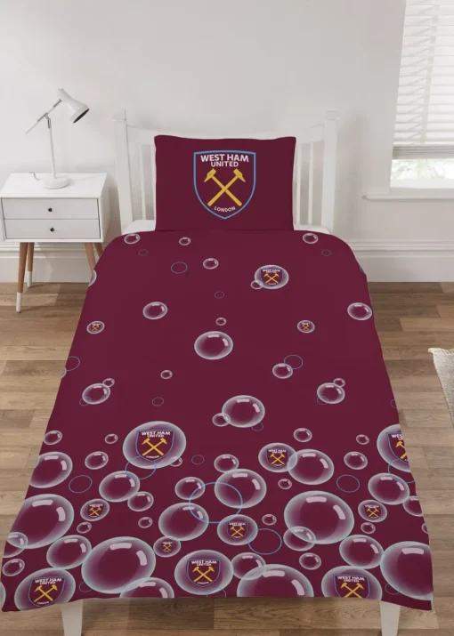 West Ham United FC Maroon Duvet Set