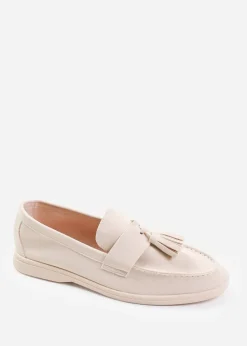 Where's That From Beige Suede Kenya Slip On Loafers