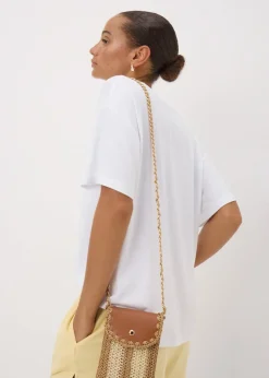 White Crew Neck Relaxed Fit T-Shirt