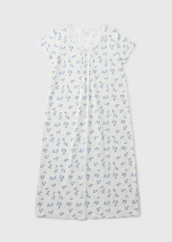 White Ditsy Floral Nightie