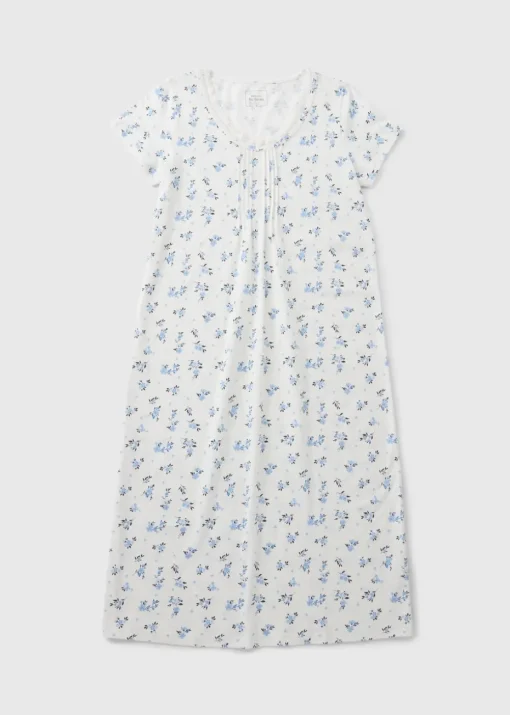 White Ditsy Floral Nightie