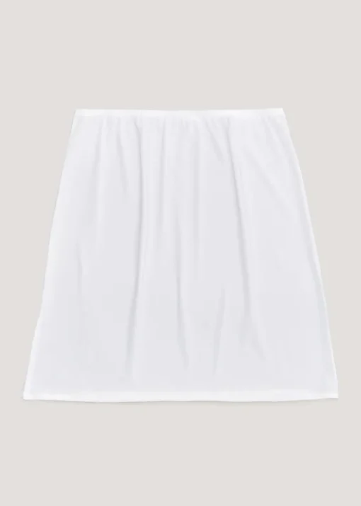 White Half Slip
