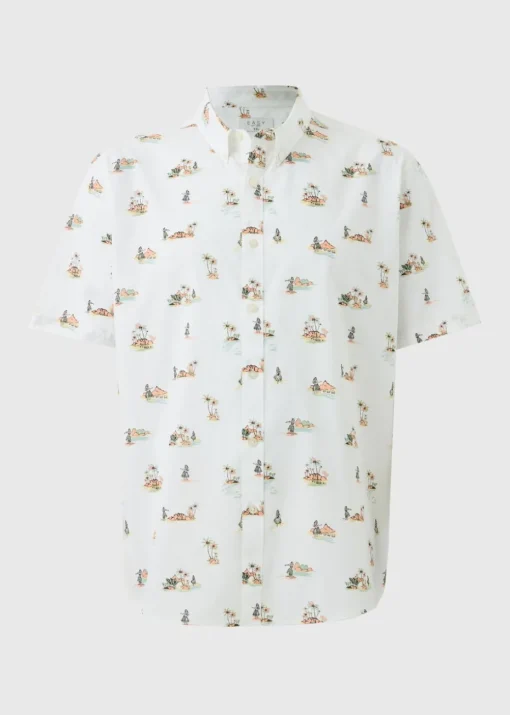 White Hula Shirt