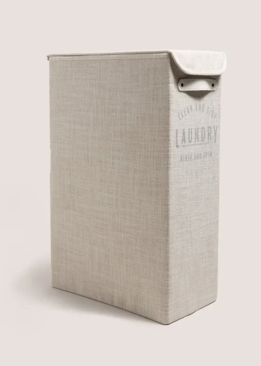 White Linen Laundry Tray