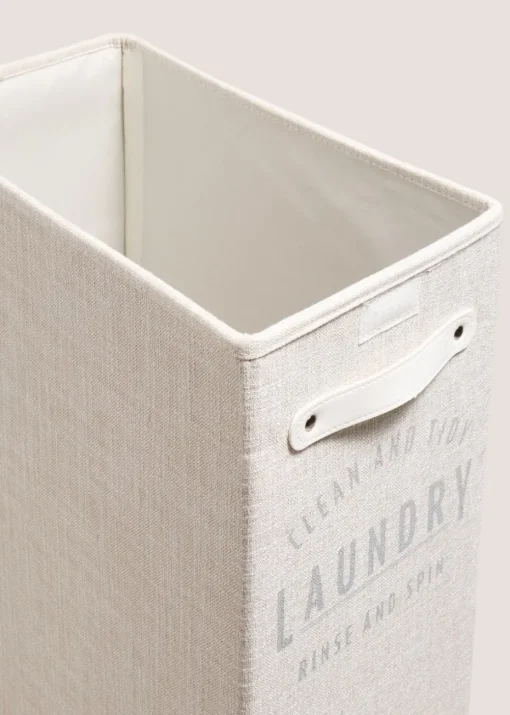 White Linen Laundry Tray