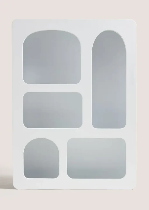 White Multilayer Cove Shelf (40cm x 18cm x 54cm)