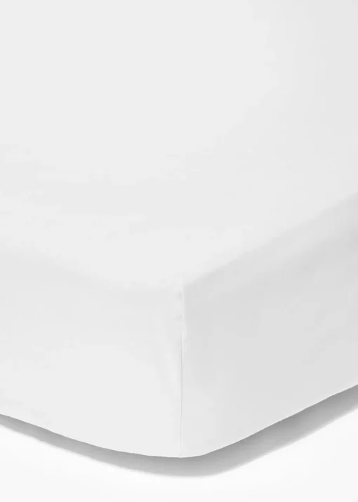White Polycotton Fitted Bed Sheet