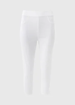 White Rosie Cropped Jeggings