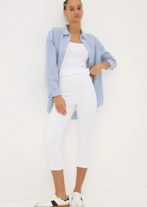 White Rosie Cropped Jeggings