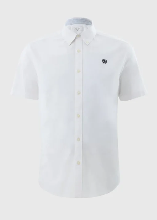 White Short Sleeve Oxford Shirt