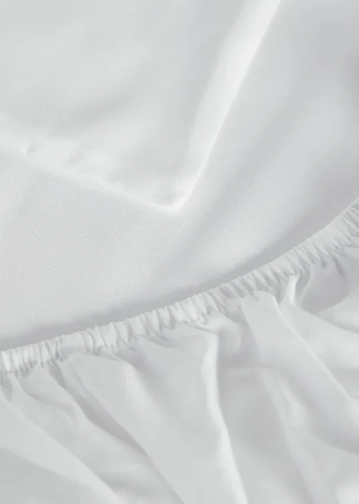 White Super Soft Fitted Bed Sheet & Pillowcase Bundle