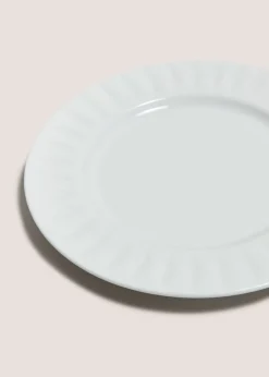White Textured Side Plate