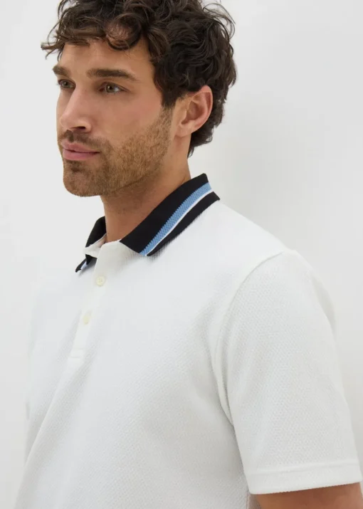 White Tipped Polo Shirt
