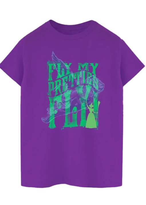 Wizard of Oz Fly Purple Boyfriend Fit T-Shirt