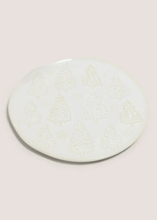 Wondrous Cream Dinner Plate