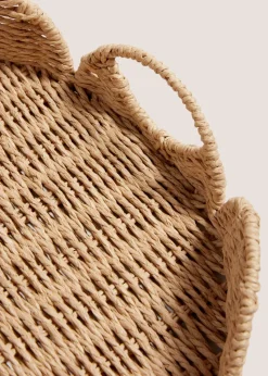 Woven Scallop Edge Woven Window Tray