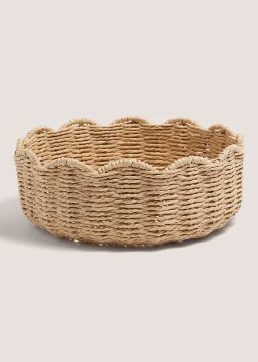 Woven Scallop Edge Woven Window Tray