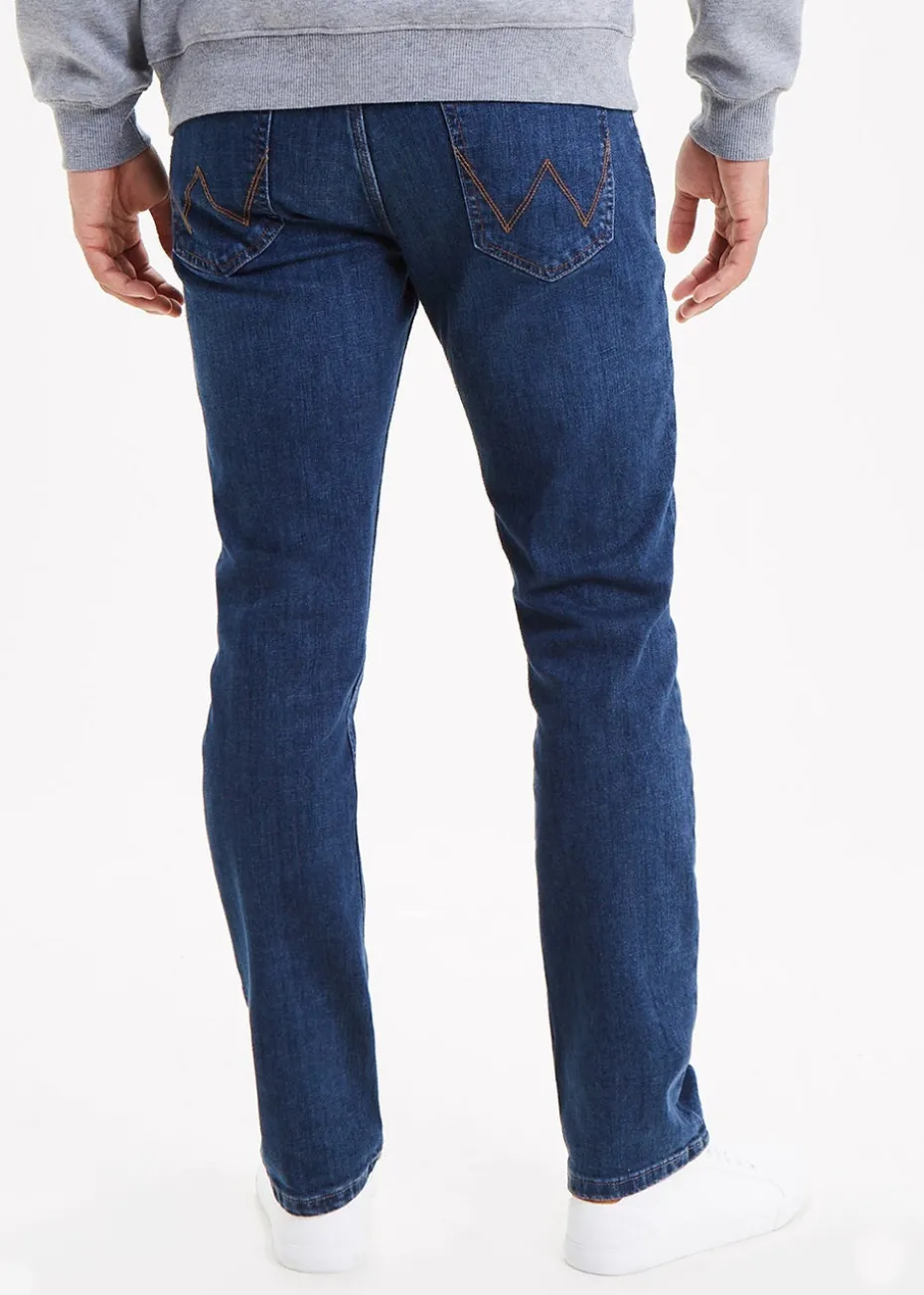 Wrangler Dark Wash Stretch Straight Fit Jeans