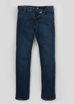 Wrangler Dark Wash Stretch Straight Fit Jeans