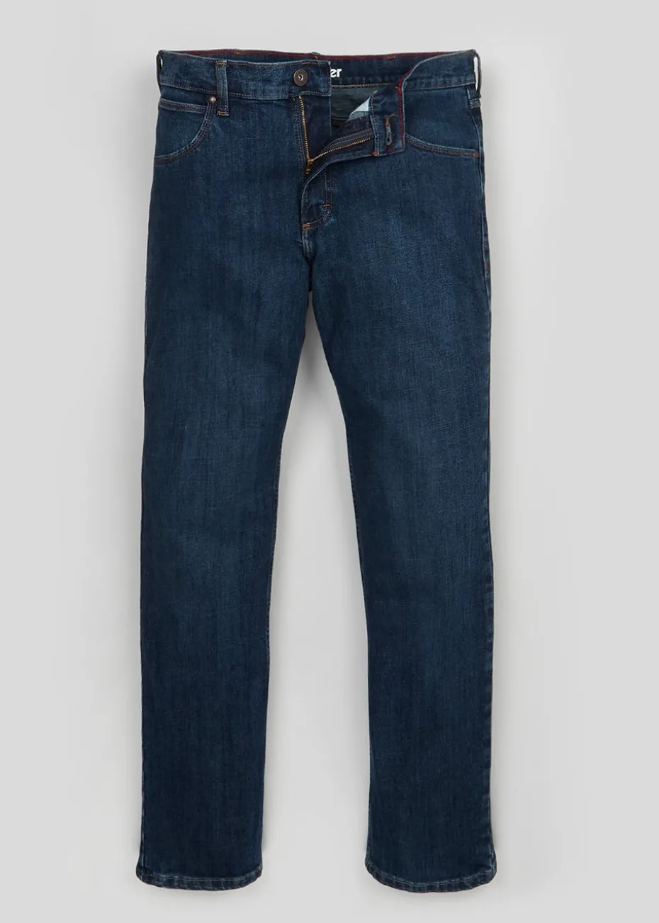 Wrangler Dark Wash Stretch Straight Fit Jeans
