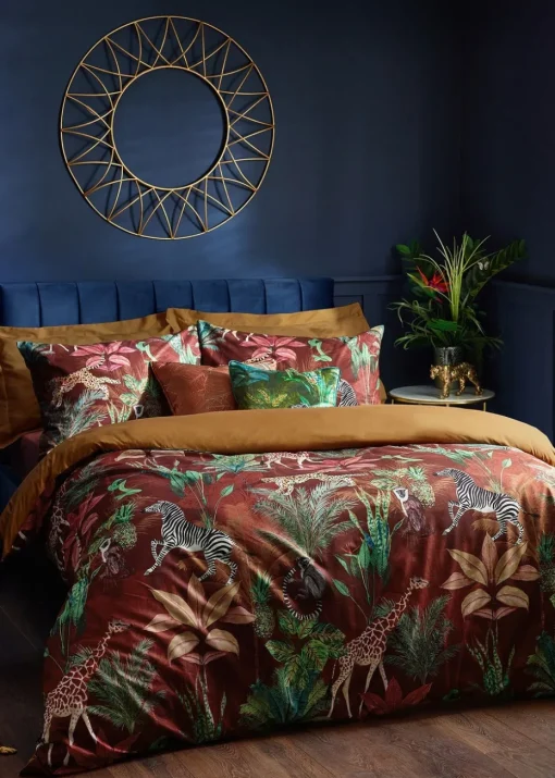 Wylder Aranya Exotic Animal Velvet Duvet Cover Set