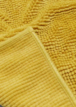 Yellow Chenille Bath Mat