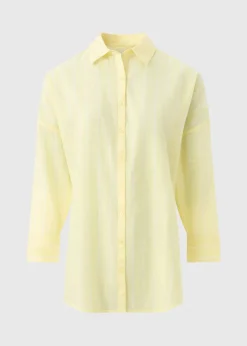 Yellow Striped Beach Shirt