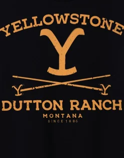 Yellowstone Black Dutton Ranch Short Sleeved T-Shirt