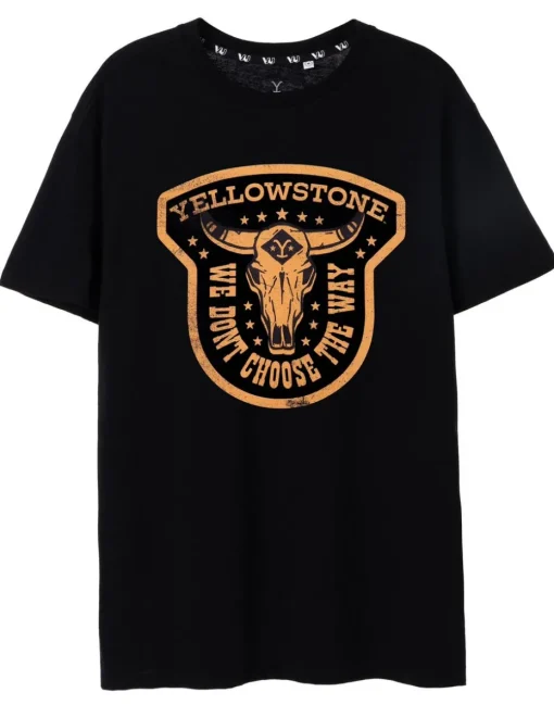 Yellowstone Black We Don't Choose The Way Short Sleeved T-Shirt