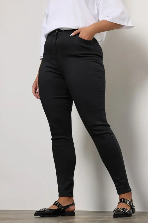 Yours Curve Black Stretch Skinny Ava Jeans